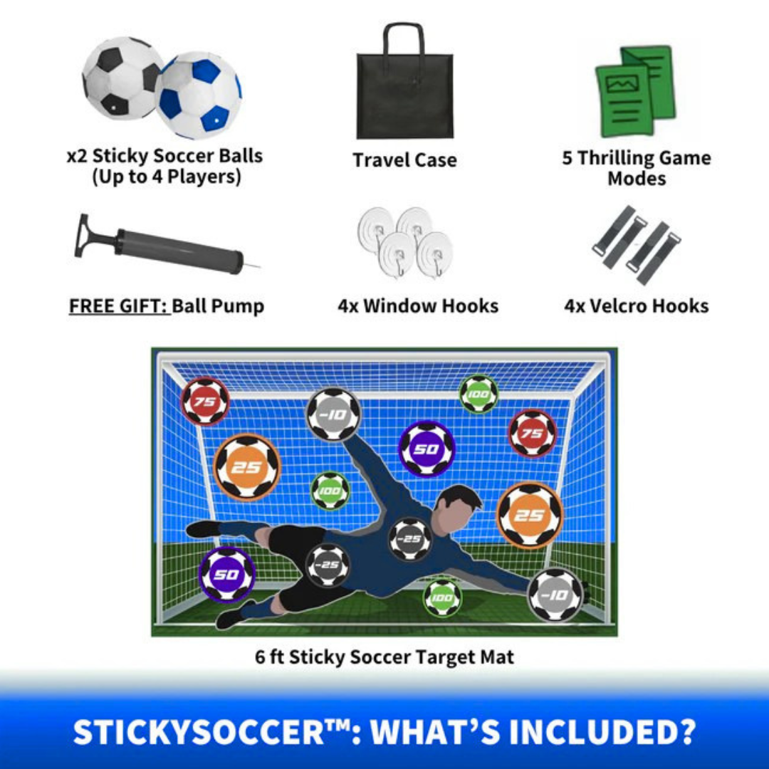 Sticky Soccer Goal