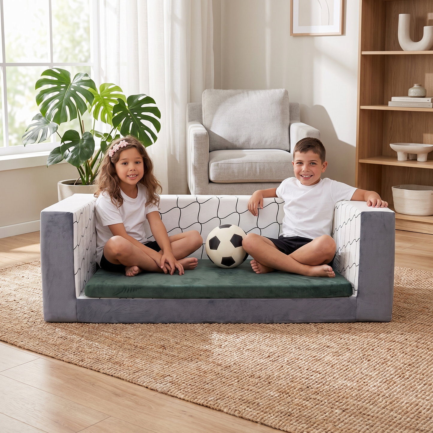 From sofa to soccer goal in seconds