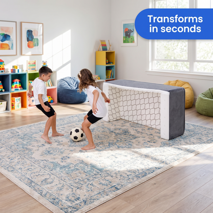 From sofa to soccer goal in seconds
