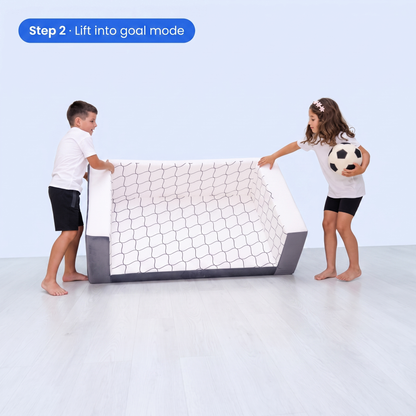 From sofa to soccer goal in seconds